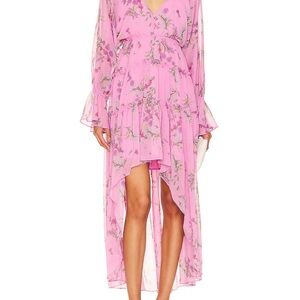 Floral Pink Maxi Dress